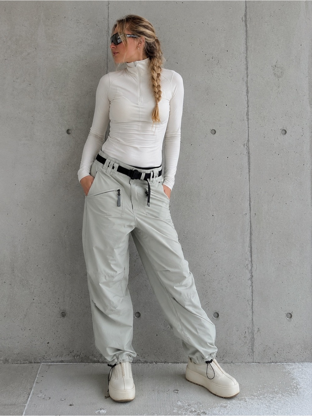 Rossignol Gore-Tex Women’s Ski Snowboard Pants Gray Mint M Gorpcore Outdoors